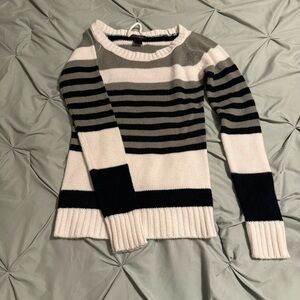 Women's Sweater - Black, Gray, and Cream